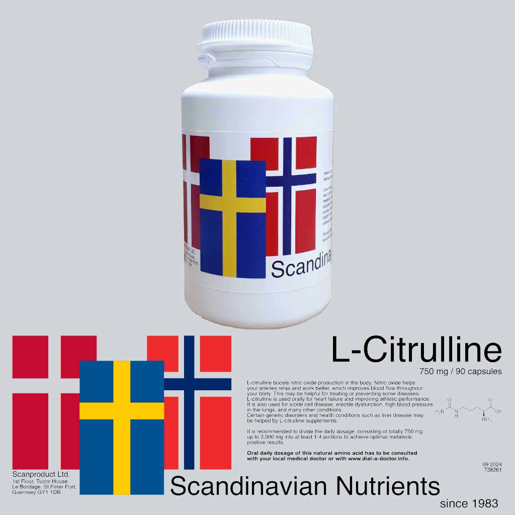 L-citrulline 750mg | 90 Capsules